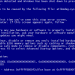 Fix Blue Screen Error 0xa0000001