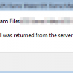Fix: A referral was returned from the server Error