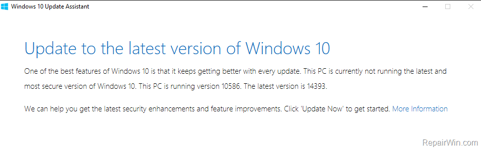 windows 10 not updating to 1607