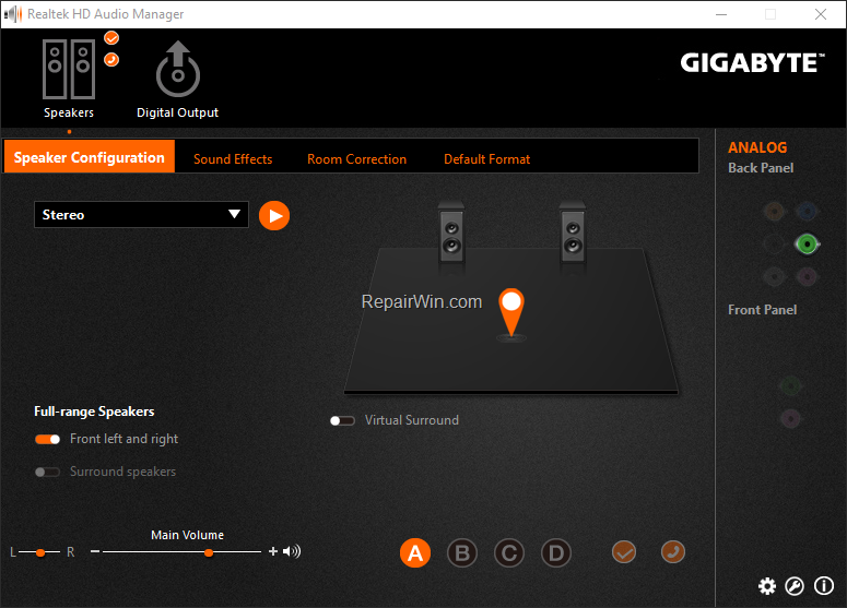 gigabyte realtek hd audio manager latest version