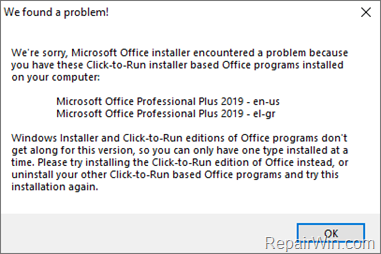 microsoft office click to run 2010 removal tool