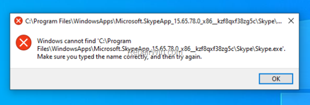 can not open skype