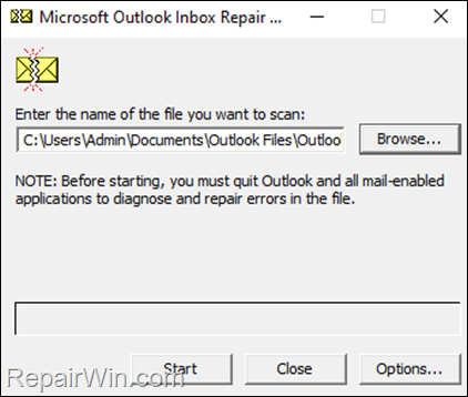 How to Repair PST and OST Outlook Data Files with Inbox Repair Tool ().  • Repair Windows™