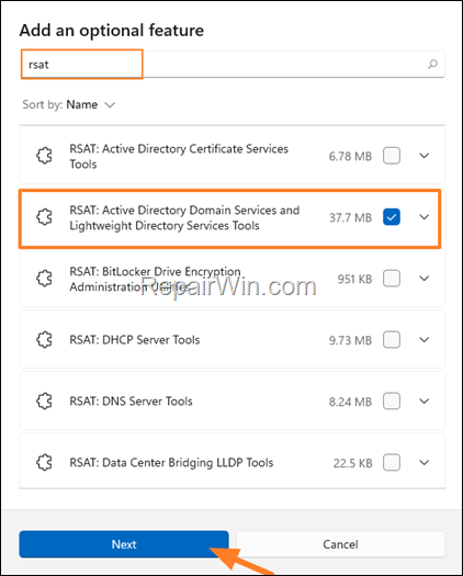 add active directory users and computers to windows 10