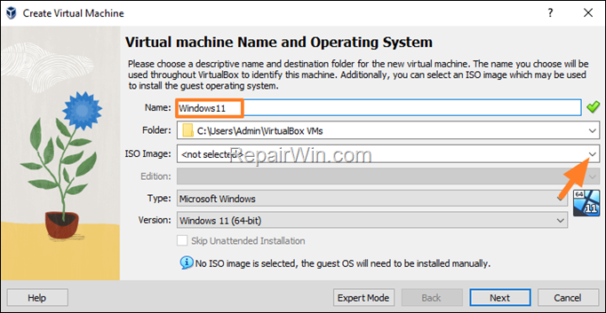 Create a New Virtual Machine for Windows 11