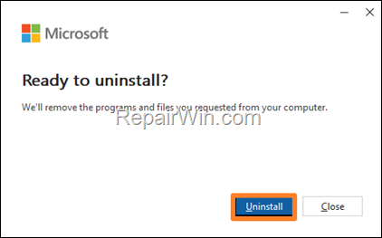 How to Uninstall Office 365, Office 2019 or Office 2016 from Windows 10/11.