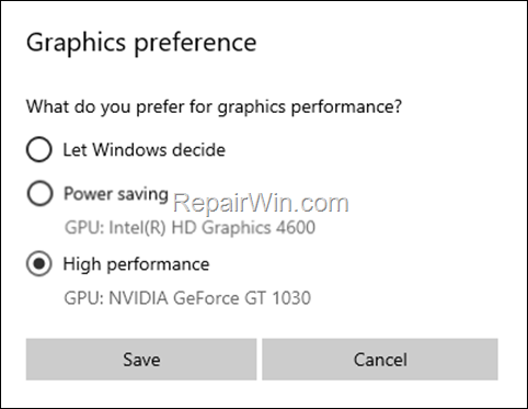 How to Force a Game to use the Dedicated GPU