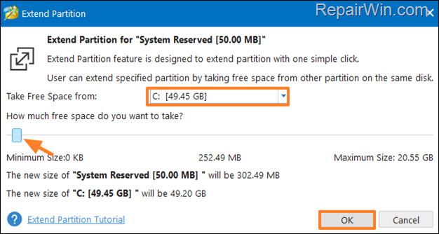 Create Image Backup failed: Not enough space to create shadow copy