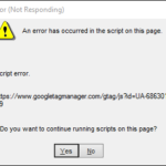 FIX: Google Tag Manager Script Error on startup (Windows 10/11).